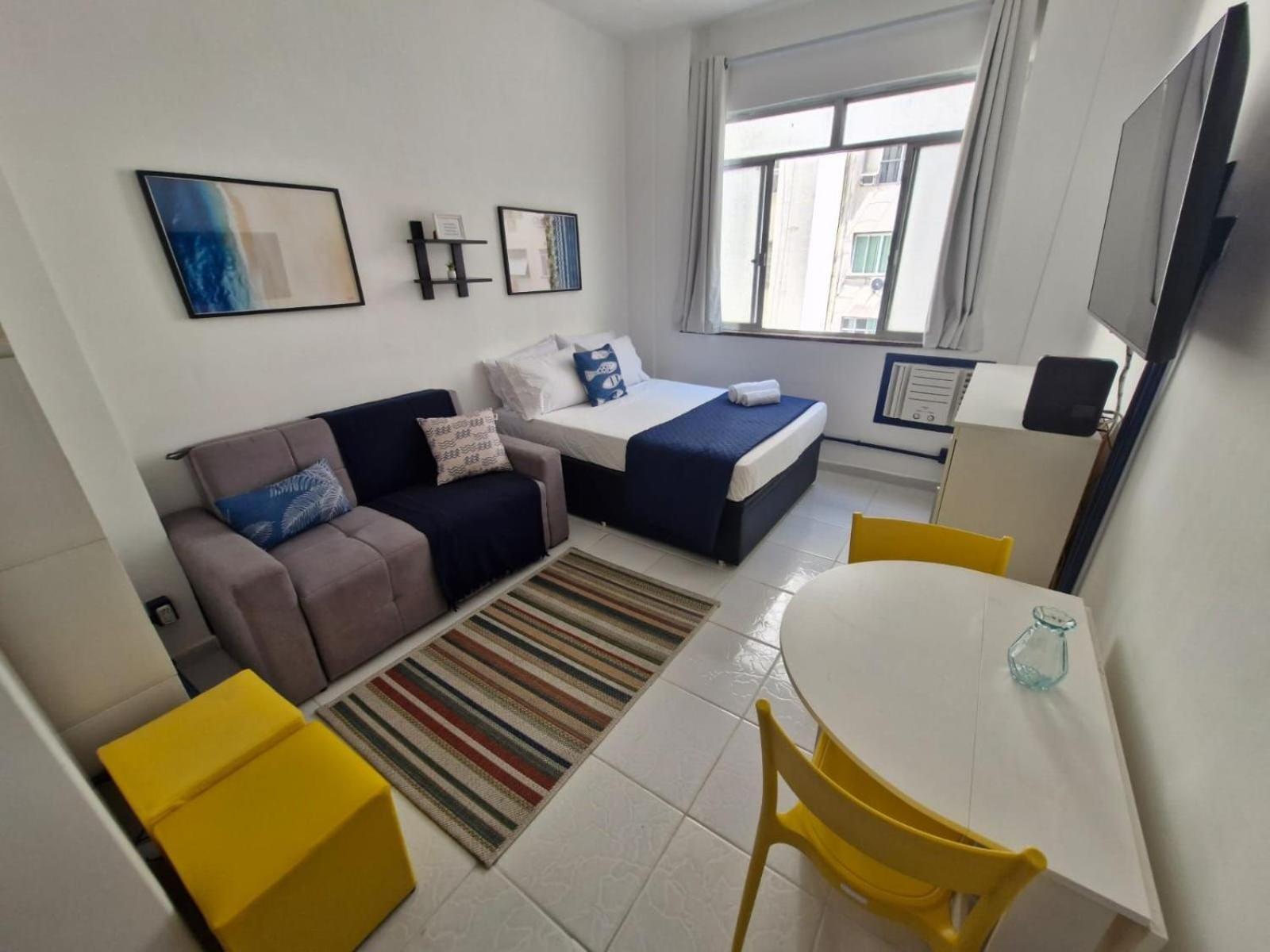 ריו דה ז'ניירו Studio Pe Na Areia Em Copacabana מראה חיצוני תמונה