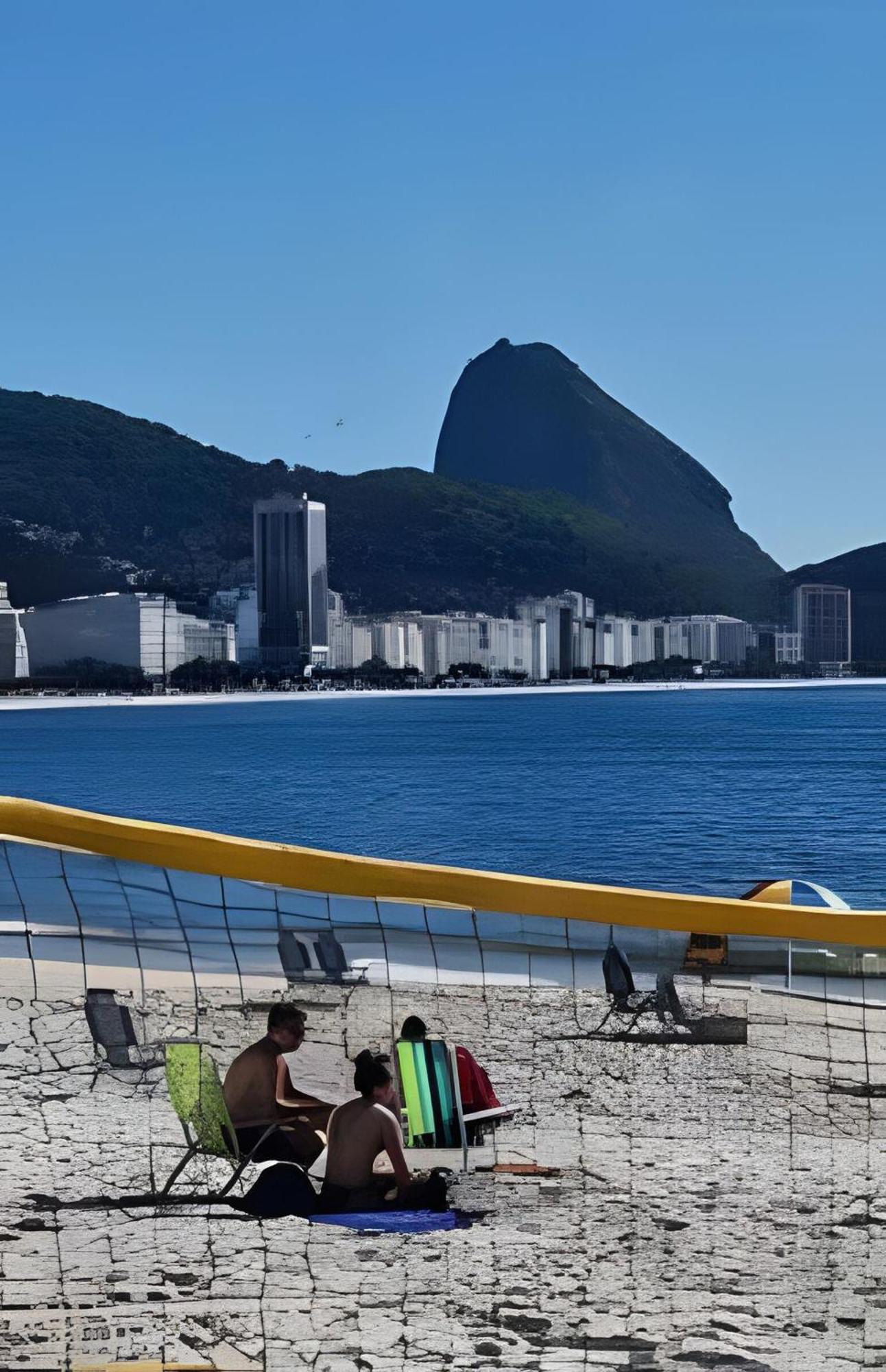 ריו דה ז'ניירו Studio Pe Na Areia Em Copacabana מראה חיצוני תמונה