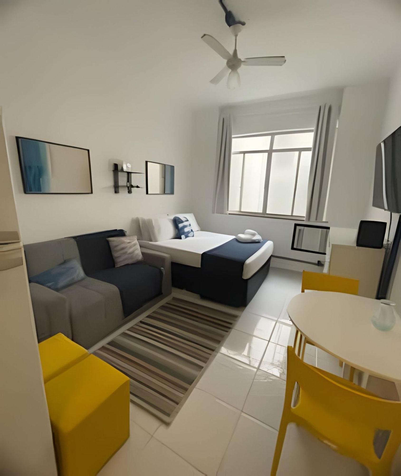 ריו דה ז'ניירו Studio Pe Na Areia Em Copacabana מראה חיצוני תמונה